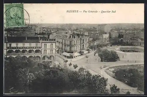 AK Bizerte, Vue Generale, Quartier Sud