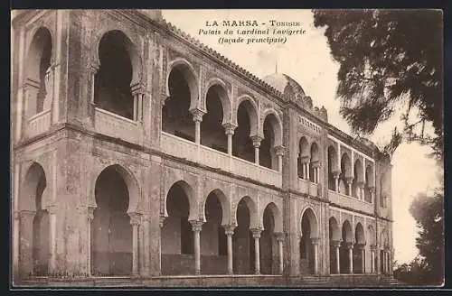 AK La Marsa, Palais du Cardinal Lavigerie