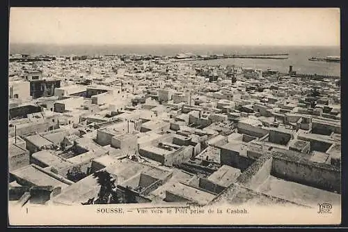 AK Sousse, Vue vers le Port prise de la Casbah