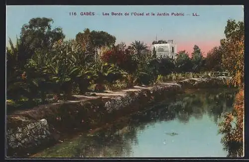 AK Gabès, Les Bords de l`Oued et le Jardin Public