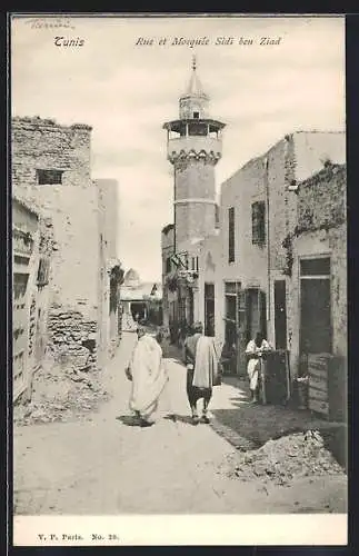 AK Tunis, Rue et Mosquée Sidi ben Ziad