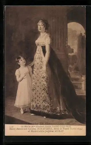 Künstler-AK Marie-Annunciade-Caroline Bonaparte, Reine de Naples et Marie-Laetitia-Joséphine Murat