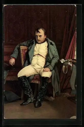 AK Napoleon in Fontainebleau, nach Paul Delaroche