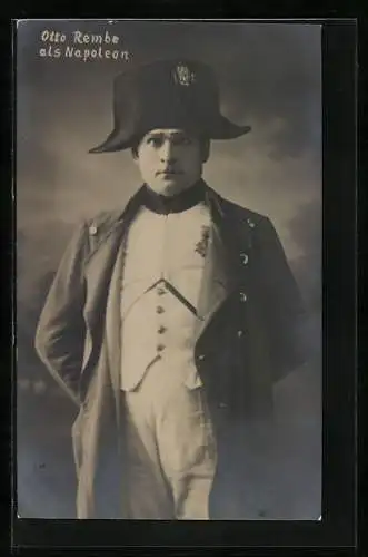 AK Schauspieler Otto Rembe als Napoleon