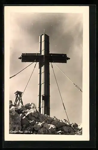 AK Das Gipfelkreuz auf dem Grossen Priel