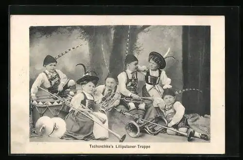 AK Tschuschke`s Liliputaner-Truppe
