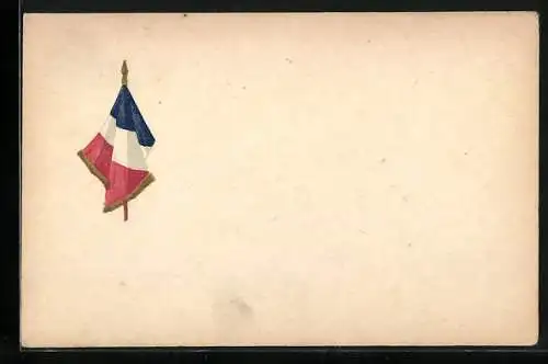 Künstler-AK Flagge von Frankreich