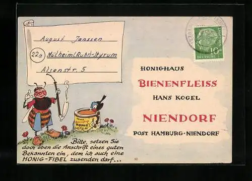 AK Niendorf, Honighaus Bienenfleiss, Hans Kogel, Bestellung