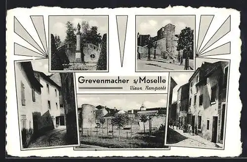 AK Grevenmacher s. Moselle, Vieux Remparts