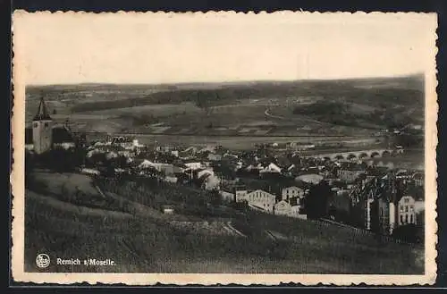 AK Remich-sur-Moselle, Vue générale