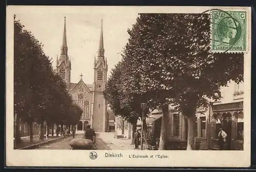 AK Diekirch, L`Esplanade et L`Eglise