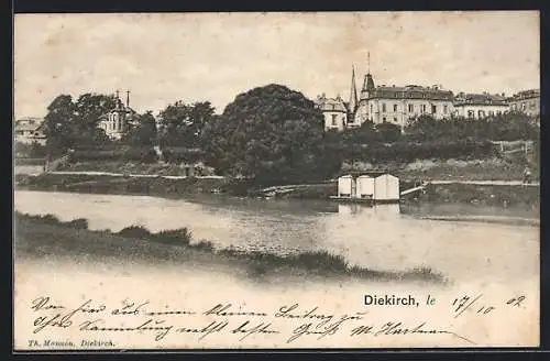 AK Diekirch, Ortsansicht über den Fluss