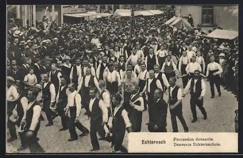 AK Echternach, Procession dansante, Danseurs Echternachois