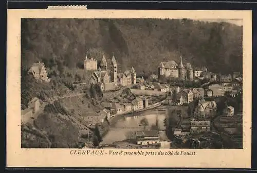 AK Clervaux, Vue d`ensemble prise du cote de l`ouest