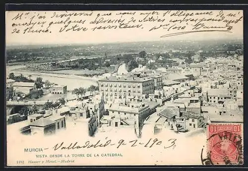 AK Murcia, Vista desde la Torre de la Catedral