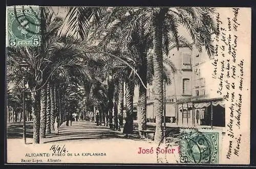 AK Alicante, Paseo de la Explanada