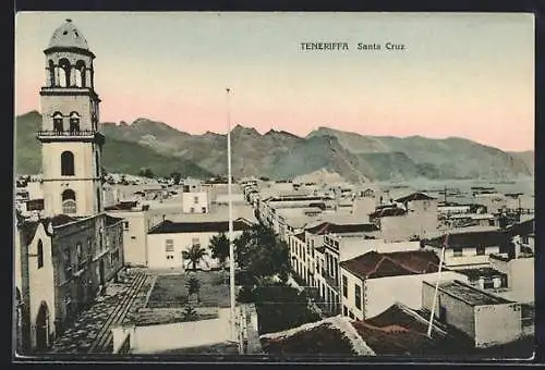 AK Santa Cruz /Teneriffa, Blick über die Ortschaft
