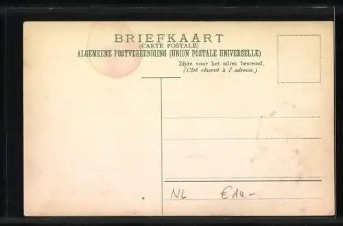 AK Briefmarken der Niederlande und Wappen