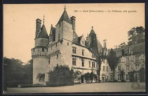 AK Ussé /Indre-et-Loire, Le Chateau, aile gauche