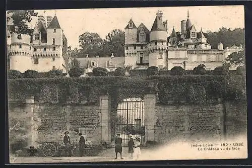 AK Ussé /Indre-et-Loire, Le Chateau vu de face