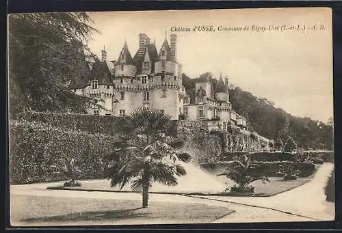 AK Ussé /Indre-et-Loire, Vue à le chateau