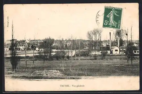 AK Truyes /Indre-et-Loire, Vue générale