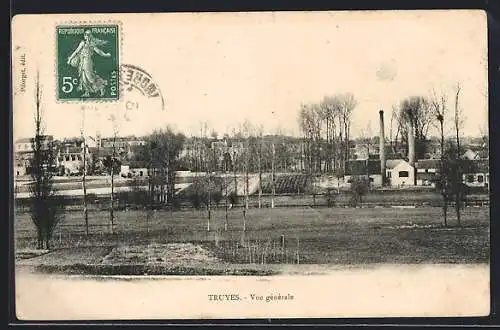 AK Truyes /Indre-et-Loire, Vue générale