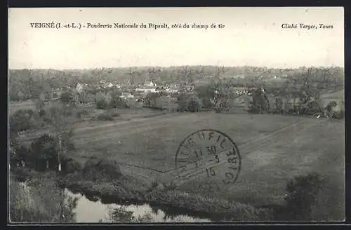 AK Veigné /Indre-et-Loire, Poudrerie Nationale du Ripault, coté du champ de tir