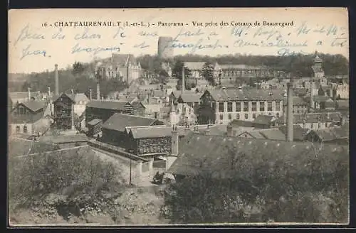 AK Chateaurenault /Indre-et-Loire, Panorama, Vue prise des Coteaux de Beauregard