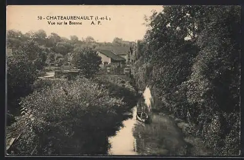 AK Chateaurenault /Indre-et-Loire, Vue sur la Brenne