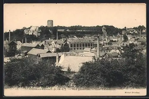 AK Chateau-Renault, Vue generale, Les Tanneries