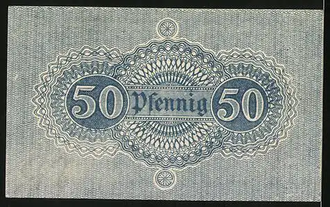 Notgeld Neckargemünd 1917, 50 Pfennig, Gutschein der Stadtgemeinde über 50 Pfennig