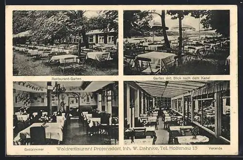 AK Projensdorf, Waldrestaurant Projensdorf, Veranda, Gastzimmer