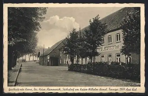 AK Suchsdorf, Gasthaus zur Krone v. Heinr. Hammerich