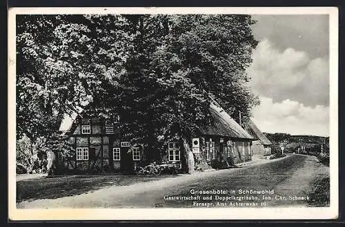 AK Schönwohld, Gasthaus Griesenbötel v. C. Schnack