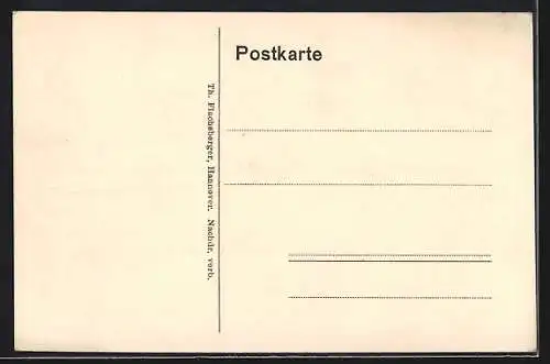 Künstler-AK Döhren bei Hannover, Wöllwäscherei und -Kämmerei