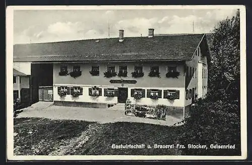 AK Geisenried, Gasthaus und Brauerei Frz. Stocker