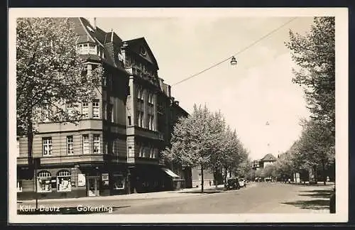 AK Köln-Deutz, Gotenring-Strasse mit Geschäften