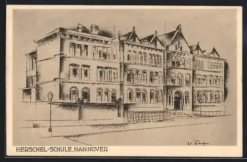 Künstler-AK Hannover, Herschel-Schule