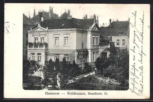 AK Hannover-Waldhausen, Haus in der Brandesstrasse 15