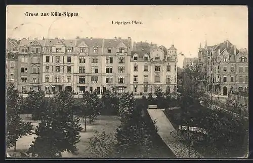 AK Köln-Nippes, Leipziger Platz