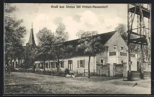 AK Stolpe / Hohen Neuendorf, Gasthaus zur krummen Linde