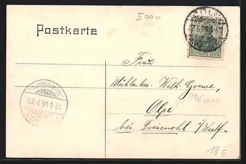 AK Köln-Nippes, Häuserfassaden in der Kempenerstrasse