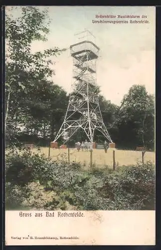 AK Bad Rothenfelde, Aussichtsturm des Verschönerungsvereins