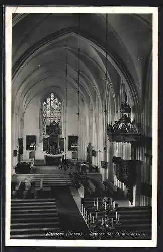 AK Wittstock /Dosse, Inneres der St. Marienkirche