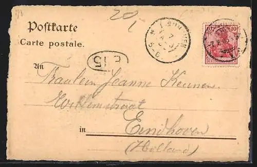 Lithographie Aachen, Restaurant Elisenbrunnen, Inh. Bergmann-Wetekam