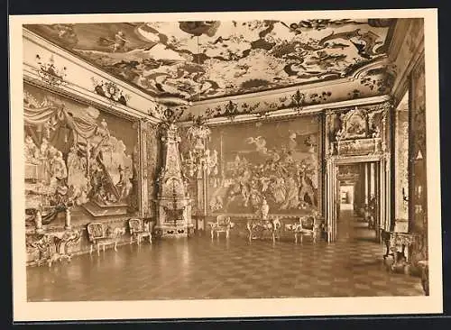 AK Würzburg, Residenz, Venezianisches Zimmer