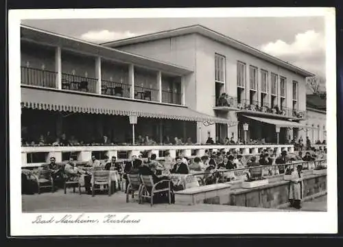 AK Bad Nauheim, Kurhaus mit Cafe-Restaurant