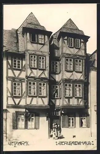 AK Wetzlar a. L., Jerusalemhaus in Fachwerkbauweise