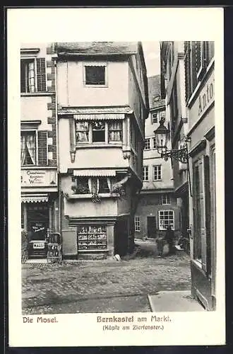 AK Bernkastel, Strassenpartie am Markt